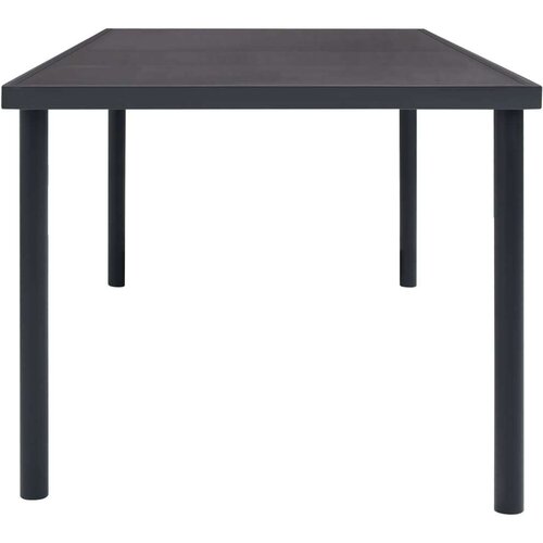  Vrtni blagovaonski stol antracit 190 x 90 x 74 cm čelični Slike
