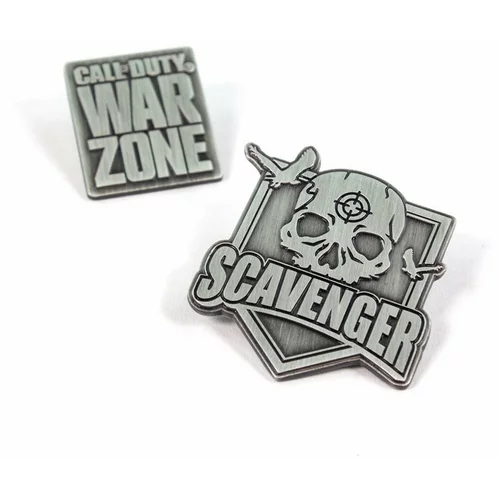 Numskull Uradne zbirateljske kovinske emajlirane značke Pin Kings Call Of Duty Warzone Scavenger - Komplet dveh emajliranih žebljičkov na podporni kartici - Uradno blago, (20871738)