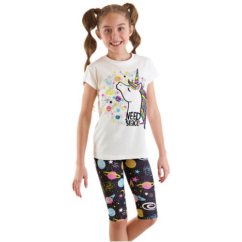 Mushi Unicorn in Space Girl's T-shirt Tights Set Slike