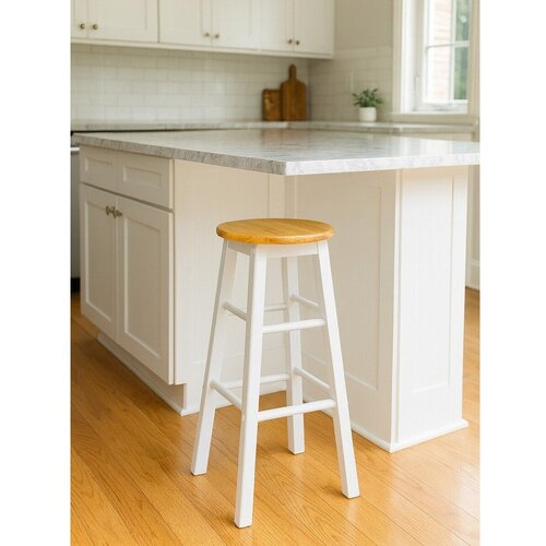 Premier Housewares Bel/v naravni barvi barsko stol iz masivnega kavčukovca (vi&amp;scaron;ina sedeža 74 cm) Chester &amp;ndash; Slike