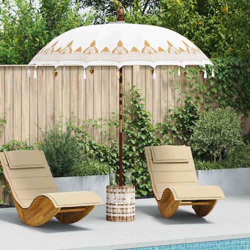 vidaXL Balineški Parasol Krema 210-220 cm Pamuk, solidno drvo Cijene