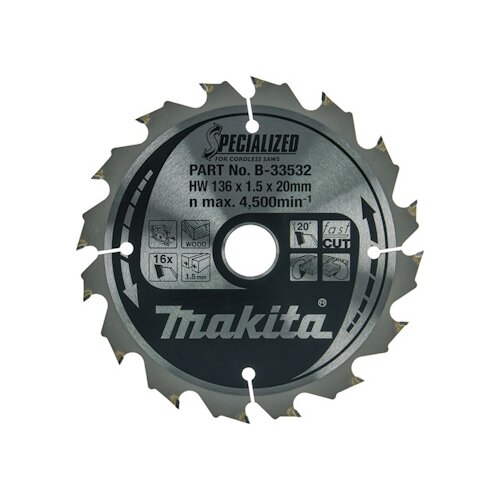 Makita TCT Specialized list za testeru 136mm B-33532 Slike