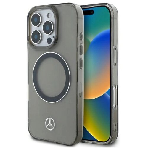Mercedes-Benz MERCEDES OVITEK SREBRN OBROČ ZA MAGSAFE OVITEK ZA IPHONE 16 PRO MAX ČRN, (21899013) Slike