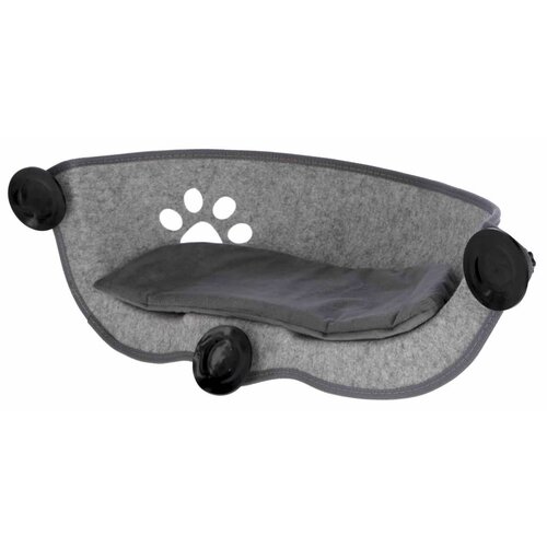 Kerbl Mačji ležalnik za na okno Filzino 70x26x26 cm siv Slike