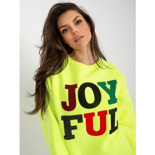 My Red Lips Sweatshirt-EM-BL-617-5.00X-fluo yellow Slike