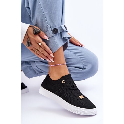 Kesi Women's lace-up sneakers black Etna Cene
