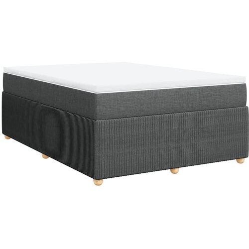 Maison Chic Box spring postelja - Vzmetna postelja z vzmetnico temno siva 160x200 cm blago SL5442, (21901547) Cene