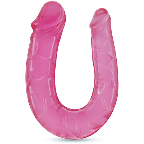 Crushious DEEP DIVER DOUBLE DILDO WITH ANAL LUBRICANT 50ML PINK