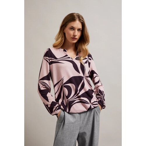 Moodo Women&amp;#039;s blouse with geometric pattern - pink Slike