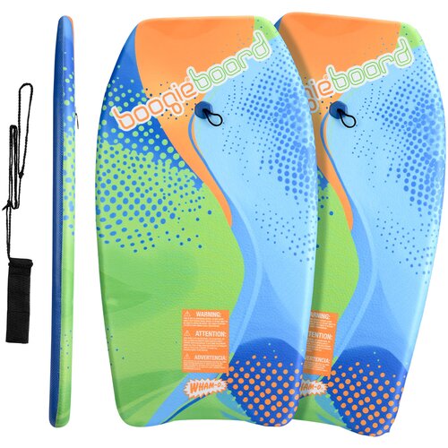 WHAM - O 2-paket 33-palčnih Boogie Board z zapestnim povodcem in Phuzion Core prevleko za vse od 8 let - Curve, (22114378) Cene