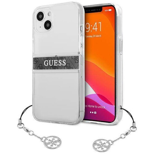  Maska za telefon Guess 4G Stripe Charm za iPhone 13 6.1 siva (GUHCP13MKB4GGR) Cene