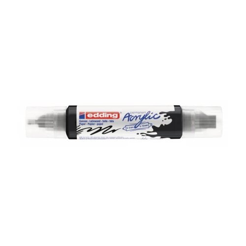  Akrilni marker E-5400 double-liner sa dva vrha Edding crna Slike