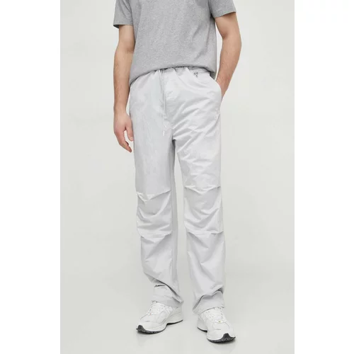 Calvin Klein Jeans Hlače moški, siva barva