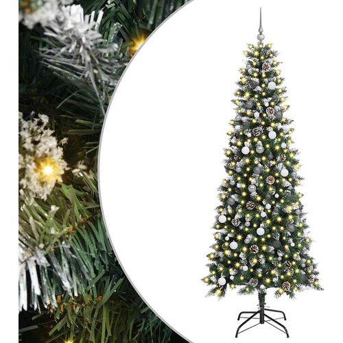  Umjetno božićno drvce Zelena 240 cm PVC, plastika i čelik Slike