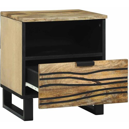  Noćni ormar 2 kom. Prirodna 40 x 33 x 46 cm Konstruirano drvo Slike