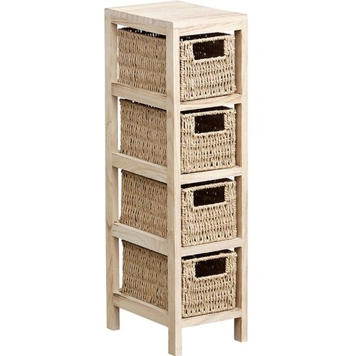 Tendance Ormarić sa 4 Ladice 64,5x17x24 cm, MDF, Natur Cene