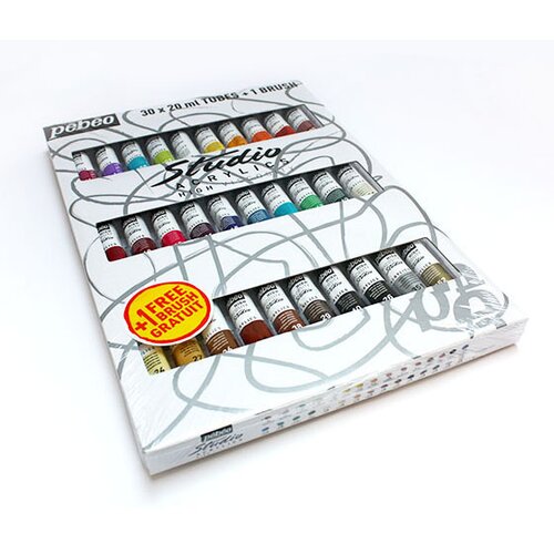  Akrilne barve Studio Acrylic PROFI 30x20ml (Slikarski set PEBEO - 30 tub) Slike