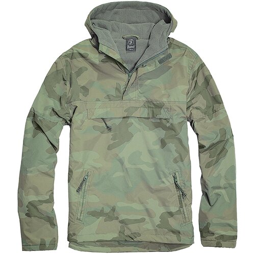 Brandit Fleece Pull Over Windbreaker Olive Camo Slike