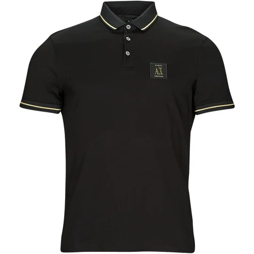 Armani Exchange Polo majice kratki rokavi 8NZFPQ Črna