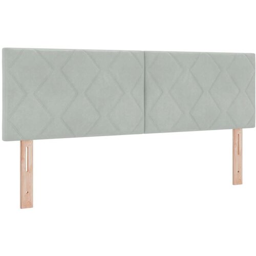 VidaXL uzglavlje s du&amp;scaron;ekom svjetlosiva 140x200 cm bar&amp;scaron;un Slike