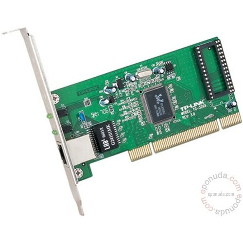 Tp-link TG-3269 Gigabit PCI Network Interface Card 10/100/1000Mb/s RealTek RTL8169 mrežna kartica Slike