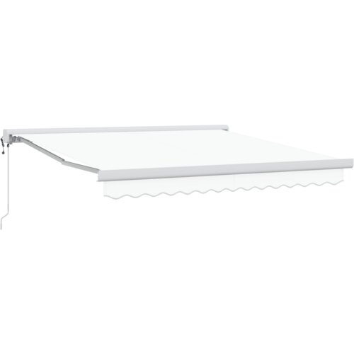 VidaXL automatska uvlačiva tenda bijela 350x250 cm, tenda zamjenska tkanina za okvir 3.5x2.5 m bijela Slike