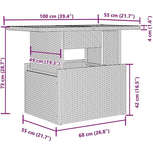 vidaXL 10-dijelni set vrtnih sofa poliratan s jastucima svijetlosivi Cijene