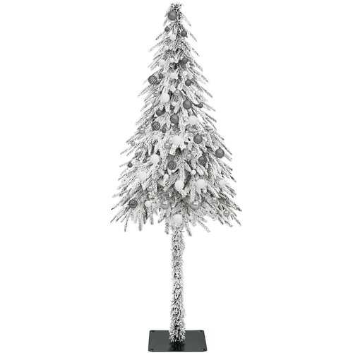  Božićno drvce s 300 LED svjetlima Bijelo 210 cm PE i čelik Slike