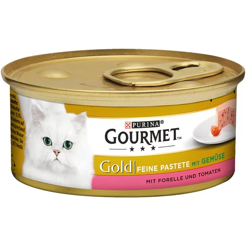 Gourmet Ekonomično pakiranje Gold Mousse 24 x 85 g - Pastrva i rajčica