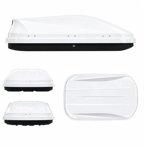 CAR 888 ACCESSORIES Krovni kofer Premium, 480 l, 139x88x40 cm, Beli Slike