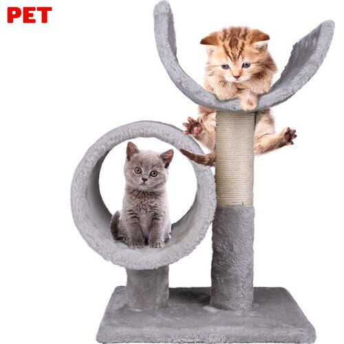 PET TOYS mačje drevo in praskalnik za mačke, 50x29x33cm, 2 nivoja, (21580279) Slike