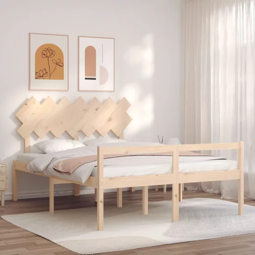  kreveta s uzglavljem 140 x 190 cm od masivnog drva
