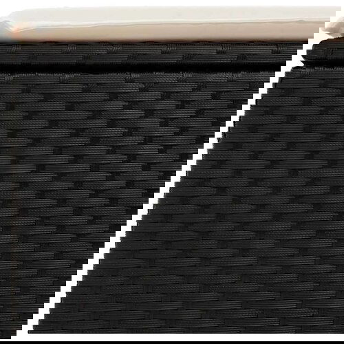 vidaXL 8-dijelni set vrtnih sofa od poliratana s jastucima crni Cijene