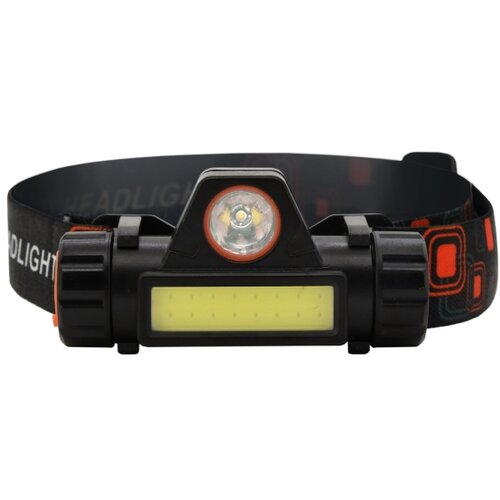  LED punjiva čelna lampa LED/1200mAh crna/crvena Slike