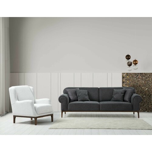 Atelier Del Sofa london set - dark grey, ares white dark greyares white sofa set Cene