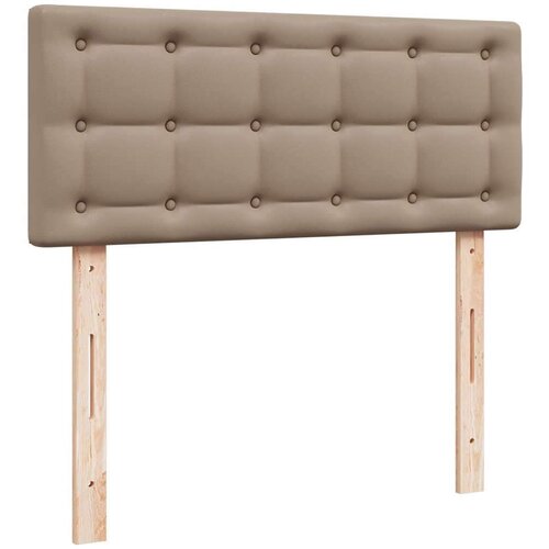 VidaXL Okvir kreveta s madracem cappuccina 120x200cm umjetna koža Slike