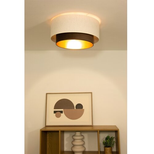  plafonsko svetlo natia 1xE27/60W/230V, prečnik 45 cm, belo/smeđe Slike