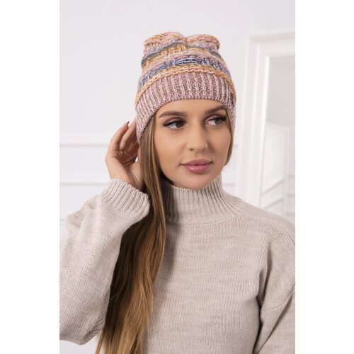 Kesi Cap with fleece Patrycja K254 fuchsia + pink Slike