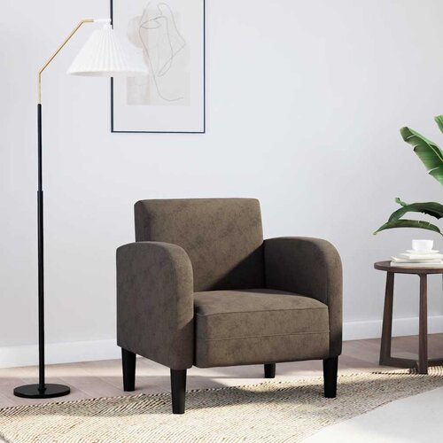 SOFA fotelja s naslonima za ruke tamnosiva 54 cm umjetna koža Cene