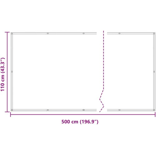  Balcony ekran Plava i bijela 110 x 500 cm Oxford tkanina Slike