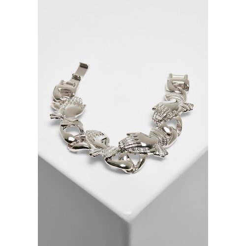 Urban Classics Accessoires Silver Bracelet Pray Hands Slike