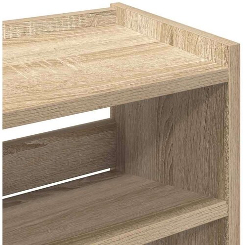 VidaXL stalak za cipele boja hrasta 60x25x62 cm konstruirano drvo Slike