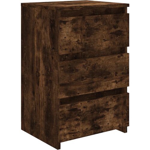 Maison Chic Nočna omarica - Nočna miza dimljeni hrast 40x35x62,5 cm konstruiran les, (21689838) Cene