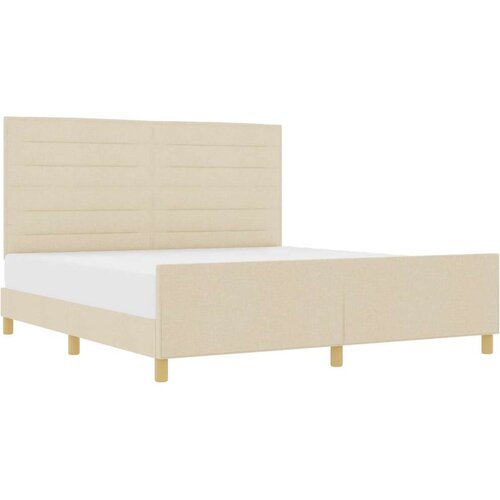  Krevet u krem boji - 180x200 cm Tkanina Slike