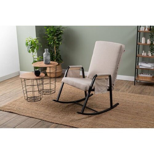 Atelier Del Sofa Oden Single - Cream Cream Rocking Chair Cene