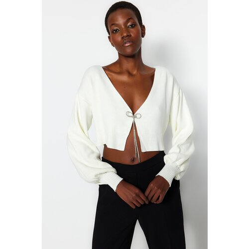 Trendyol Cardigan - Ecru - Regular fit Cijene