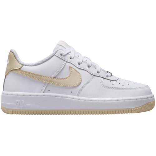 Nike Nizke superge Air Force 1 White Light Khaki (GS) Bela Slike