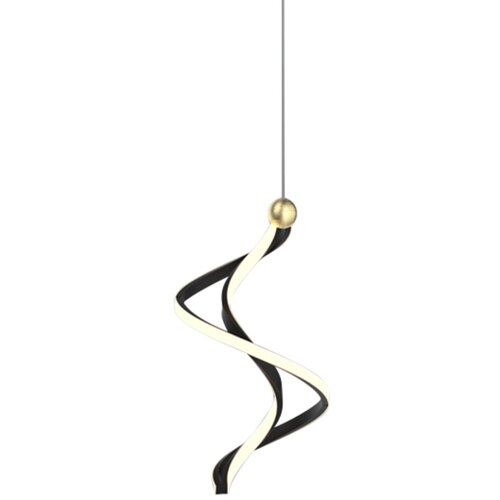  LED luster na sajli COLIA LED/19W/230V crna/zlatna Slike