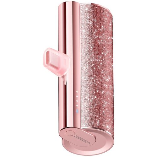 Veger powerbank 5 000 mAh with built-in connector Lightning PD QC3.0 2,4A 12W PlugOn (W0573P) purple Slike