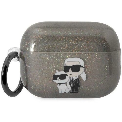 Karl Lagerfeld OVITEK Z BLEŠČICAMI KARL&CHOUPETTE ZA AIRPODS PRO 2 ČRN, (22006350) Cene